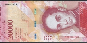 20.000 Bolivares / pk 99c Banknote