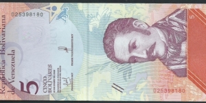 5 Bolivares / pk102a Banknote