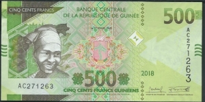500 Francs / pk New (2018) Banknote
