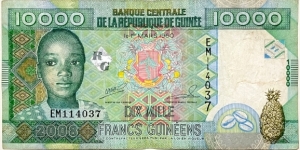 10.000 Francs (2008) Banknote