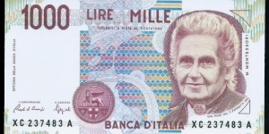 (Reproduction) / 1.000Lire / pk (114a) / (1964)  Banknote