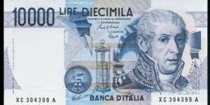 (Reproduction) / 10.000Lire / pk (112b) / (03/09/1984)  Banknote