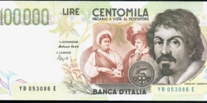 (Reproduction) / 100.000Lire / pk (117a) / (06 Maggio 1994) Banknote