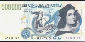 (Reproduction) / 500.000Lire / pk (118) / (06 Maggio 1997) Banknote