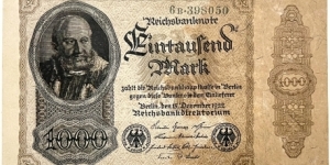 1000 Mark (Weimar Republic 1922) Banknote