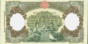 (Reproduction) / 5.000Lire / pk (85c) / (12 Maggio 1960)  Banknote