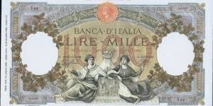 (Reproduction) / 1.000Lire / pk (56c) / (16 Luglio 1940)  Banknote