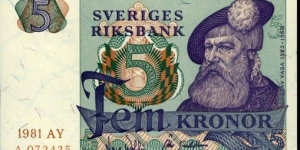 5 Kronor 1981 Banknote