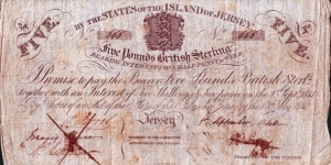 Jersey 1840 5 Pounds.

Serial number - '666'. Banknote