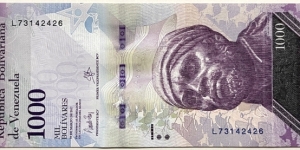 1000 Bolivares Banknote
