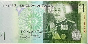 1 Pa'anga (2008-2014 / 2nd signature) Banknote