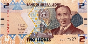 2 Leones Banknote