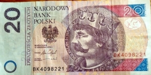 Poland 20 Złotych.
BK4098221 Banknote