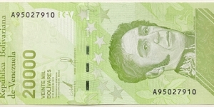 20.000 Bolivares Banknote