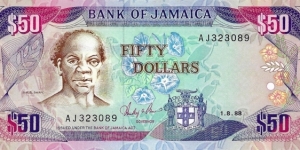 JAMAICA 50 Dollars 1988 Banknote