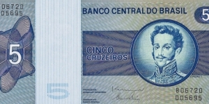 BRAZIL 5 Cruzeiros 1979 Banknote