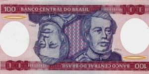 BRAZIL 100 Cruzeiros 1984 Banknote