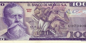 MEXICO 100 Pesos 1979 Banknote