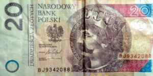 Poland 20 Złotych.
BJ9342088 Banknote