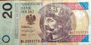 Poland 20 Złotych.
BL2003772 Banknote