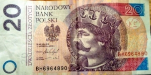 Poland 20 Złotych.
BH6964890 Banknote