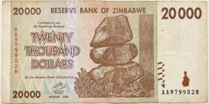 20.000 Dollars Banknote