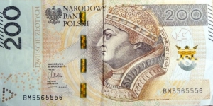 Poland 200 Złotych.
BM5565556 Banknote