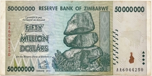 50.000.000 Dollars Banknote