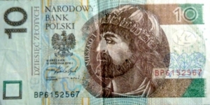 Poland 10 Złotych.
BP6152567 Banknote