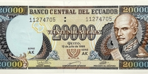 20.000 Sucres Banknote