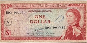 1 Dollar (Antigua 1965-1983) Banknote