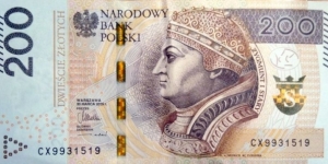 200 Złotych. CX9931519 Banknote