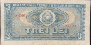 3 lei 1966 F+
Serie A.0010, fara gauri, doar rupturi sub 1mm pe margini. Banknote