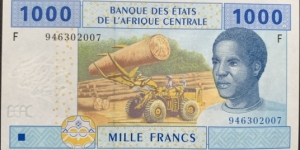 1000 Francs 2002 Africa de Vest UNC Banknote