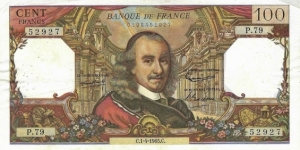 FRANCE 100 Francs 1965 Banknote