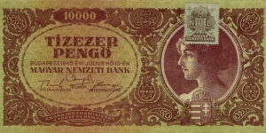 HUNGARY 10,000 Pengo 1945 Banknote