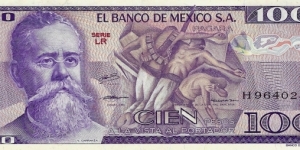 MEXICO 100 Pesos 1979 Banknote