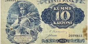 10 Krooni (1928)  Banknote