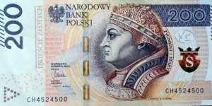 200 Złotych.
CH4524500 Banknote