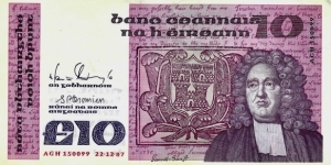 IRELAND 10 Pounds 1987 Banknote