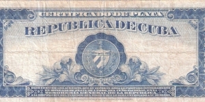 Banknote from Cuba