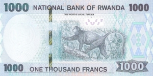 Banknote from Rwanda