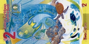 Banknote from East Caribbean St.