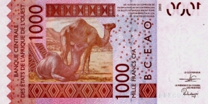 Banknote from West African States