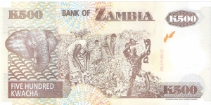 Banknote from Zambia