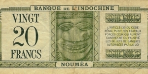 Banknote from French Polynesia