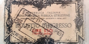 A one-sided paid Tariff note from Italy  Banknote