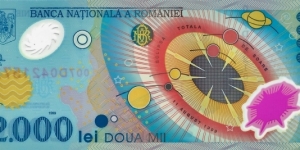 ROMANIA 2000 Lei Banknote