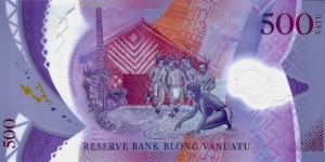 Banknote from Vanuatu