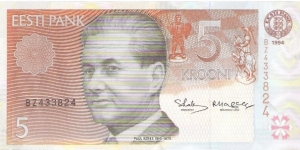 5 krooni; 1994. Banknote